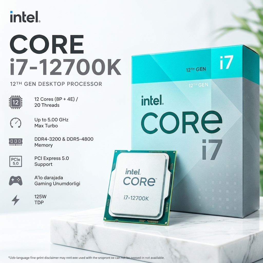 Intel Core i7-12700K Desktop Processor