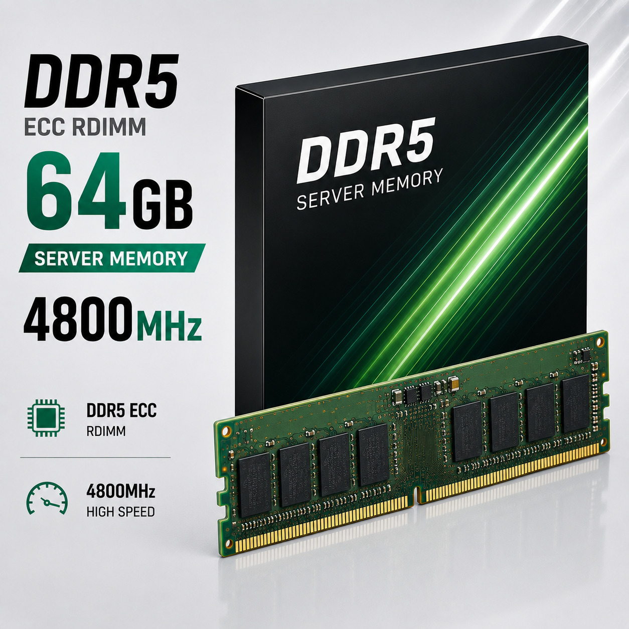RAM DDR5 ECC RDIMM 64GB 4800MHz Server Memory