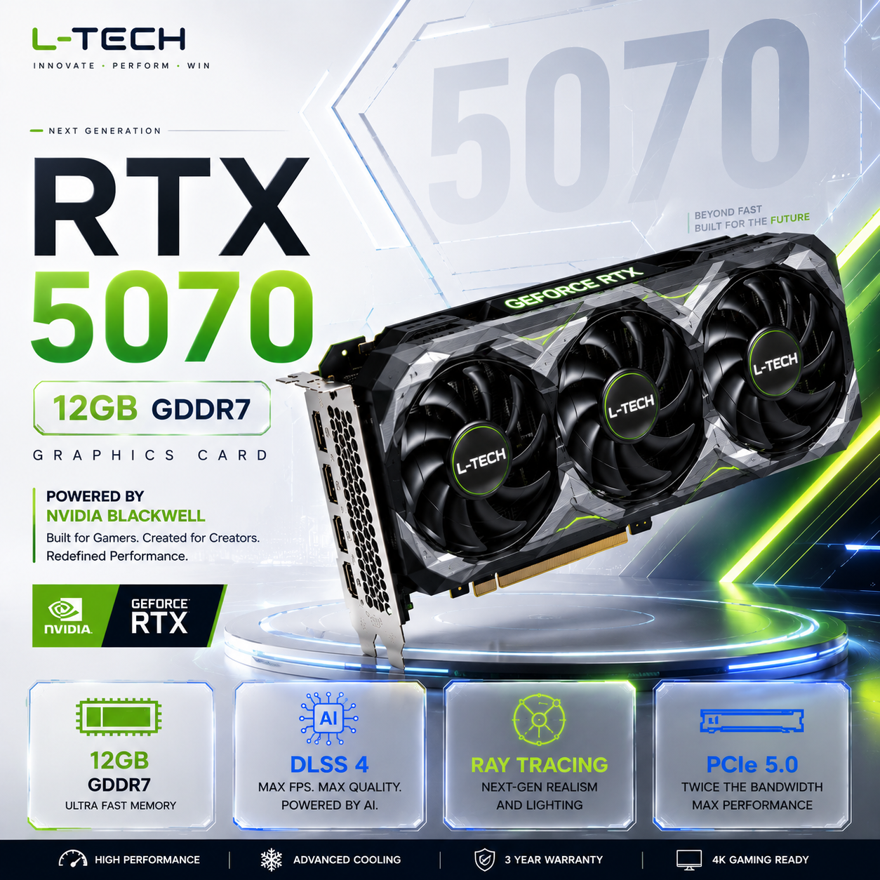 NVIDIA GeForce RTX 5070 12GB GDDR7 Graphics Card