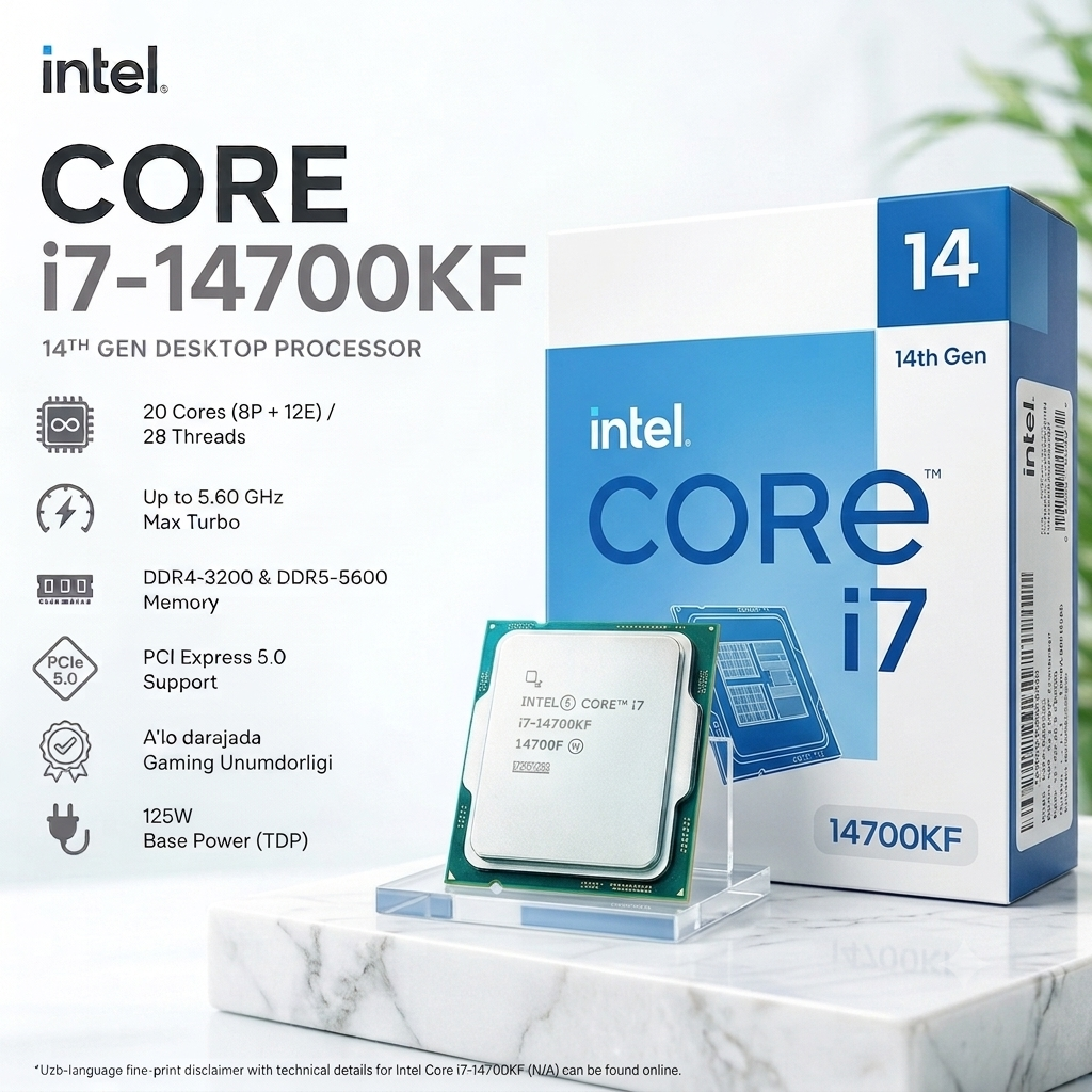 Intel Core i7-14700KF Desktop Processor