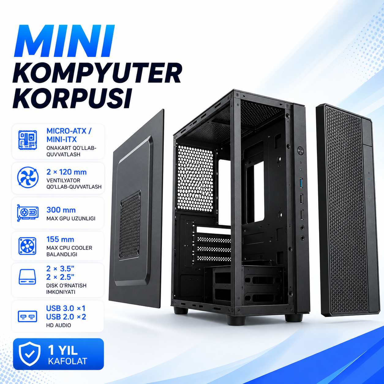L-TECH Mini Kompyuter Korpusi