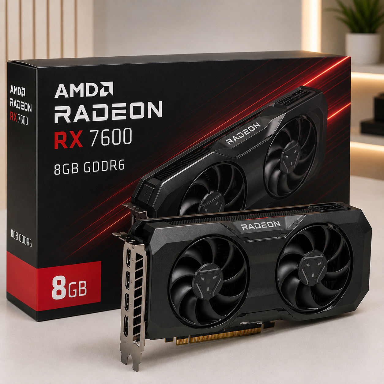 AMD Radeon RX 7600 8GB GDDR6 Graphics Card