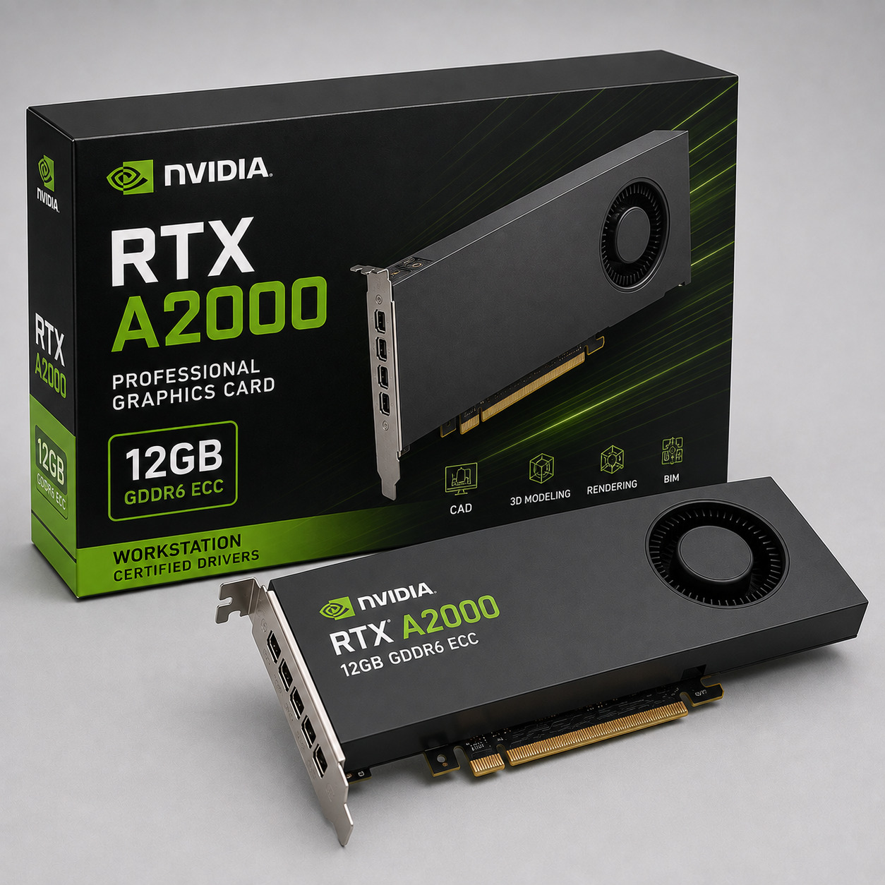 NVIDIA RTX A2000 12GB Professional Graphics Card | Workstation
