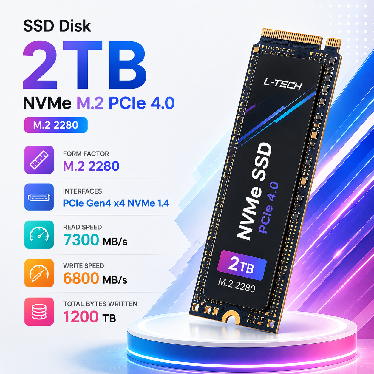 SSD Disk 2TB NVMe M.2 PCIe 4.0