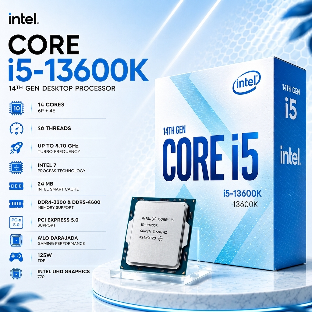 Intel Core i5-13600K Desktop Processor