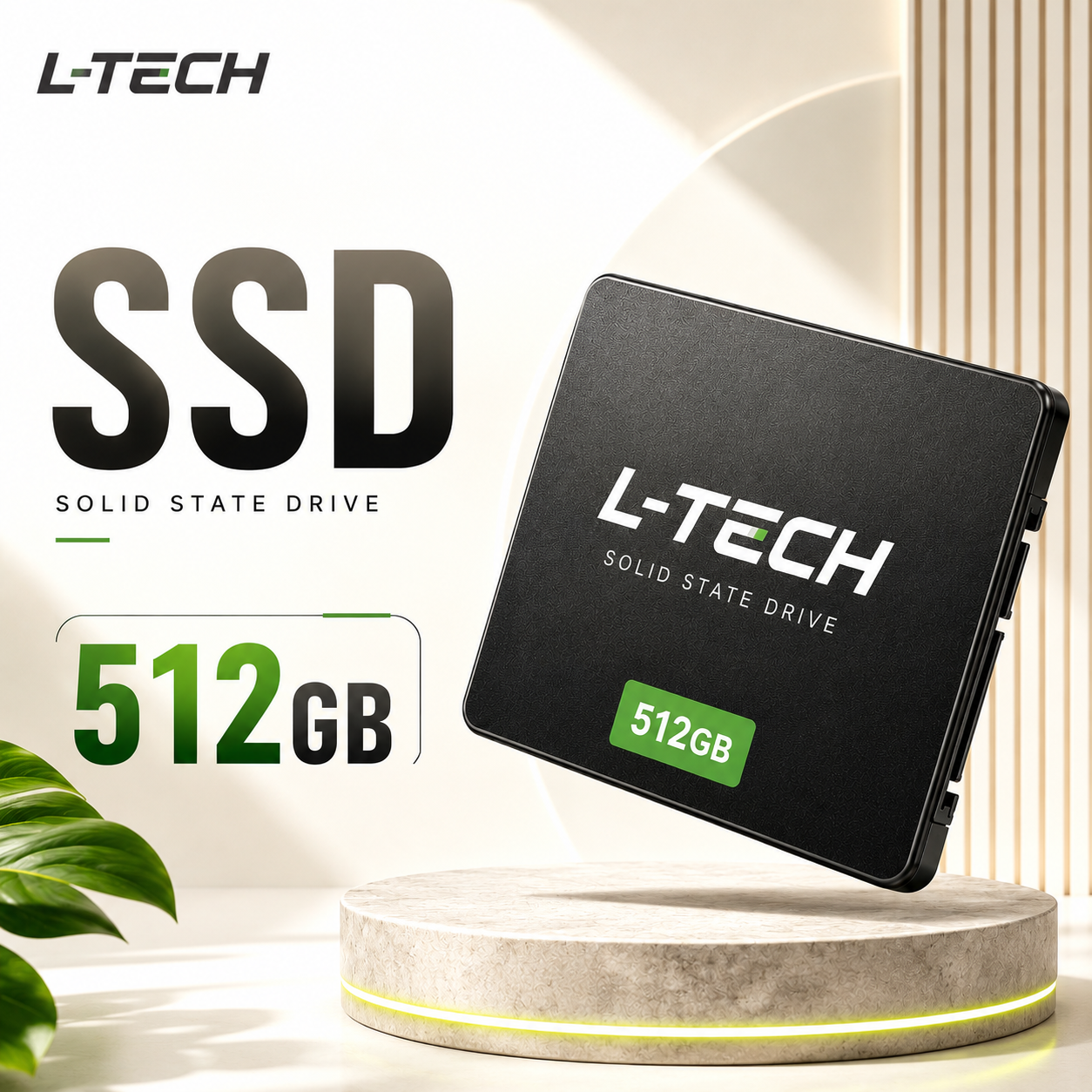 L-TECH SSD 512GB | QATTIQ DISK | SATA III 2.5 inch