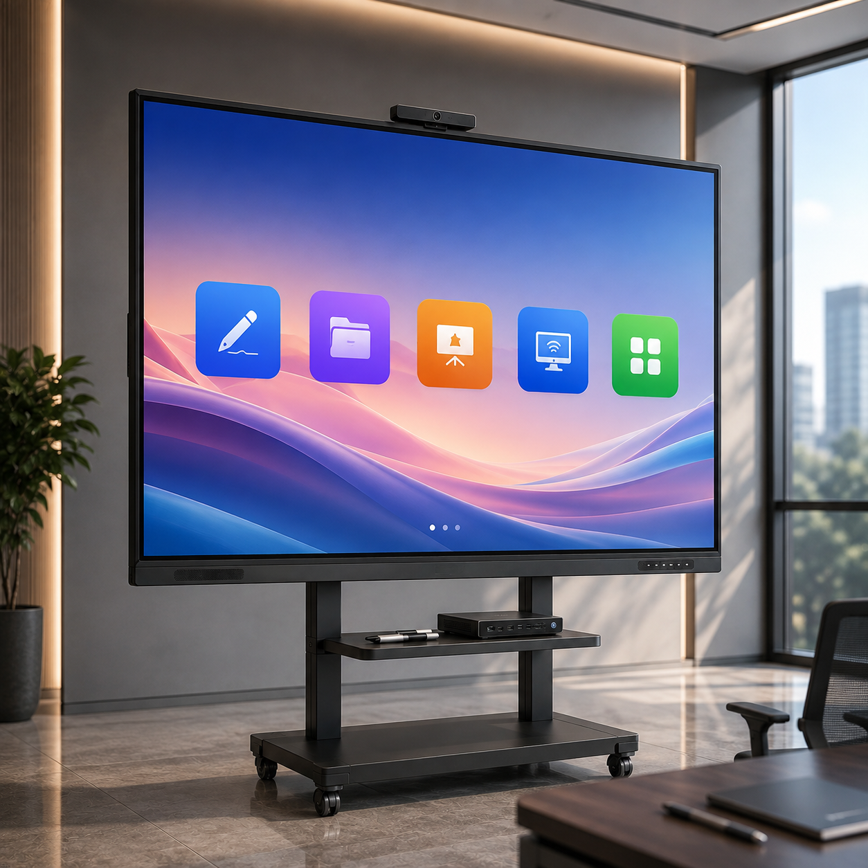 L-TECH Interactive Flat Panel 86 inch 4K UHD 40-Point Touch | Android 14 | Intel Core i7 OPS | 16GB RAM | 512GB SSD