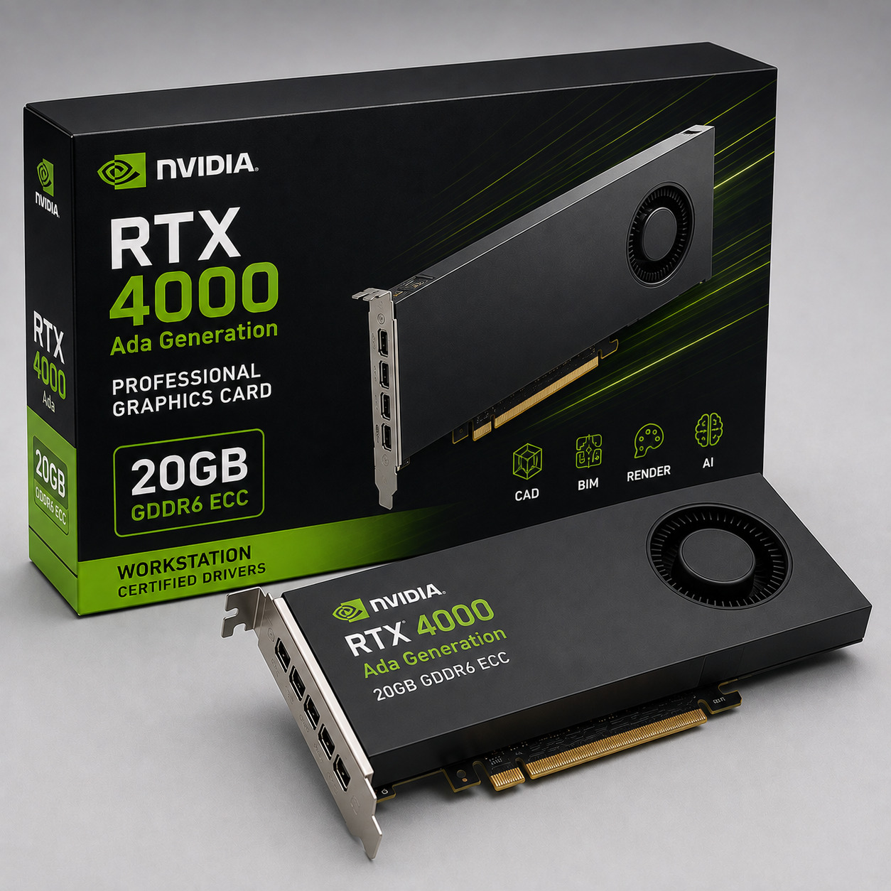 NVIDIA RTX 4000 Ada 20GB Professional Graphics Card | Workstation