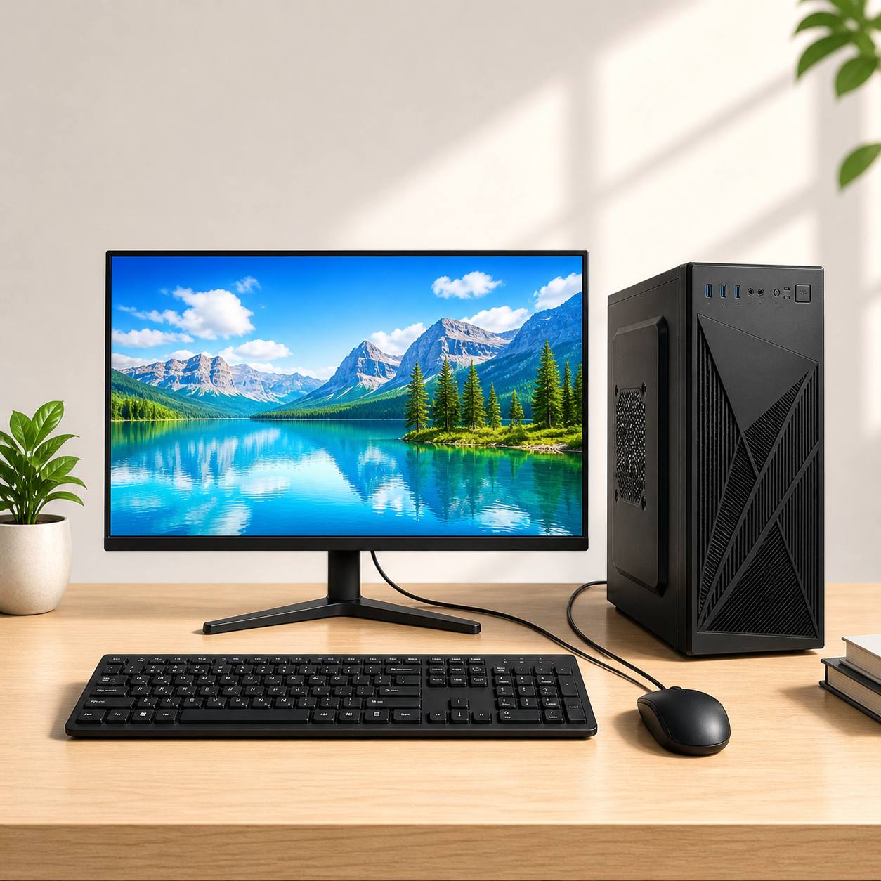 Shaxsiy kompyuter 23.8 inch | Intel Core i3 12100, 8GB RAM, 256GB SSD, Windows 10