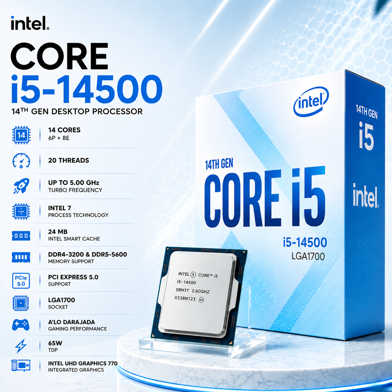 Intel Core i5-14500 Desktop Processor