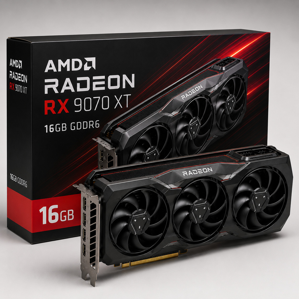 AMD Radeon RX 9070 XT 16GB GDDR6 Graphics Card