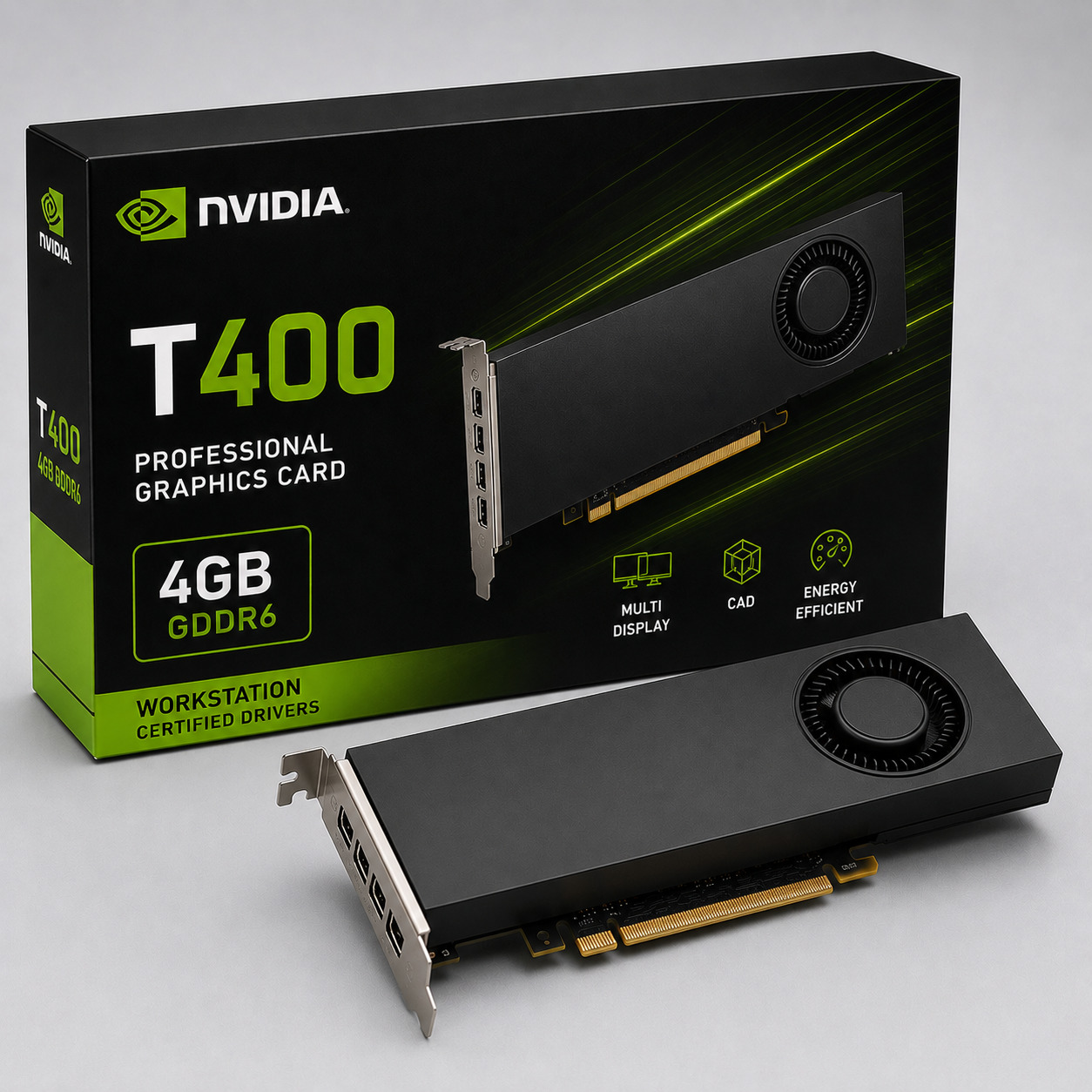 NVIDIA T400 4GB Professional Graphics Card | Workstation