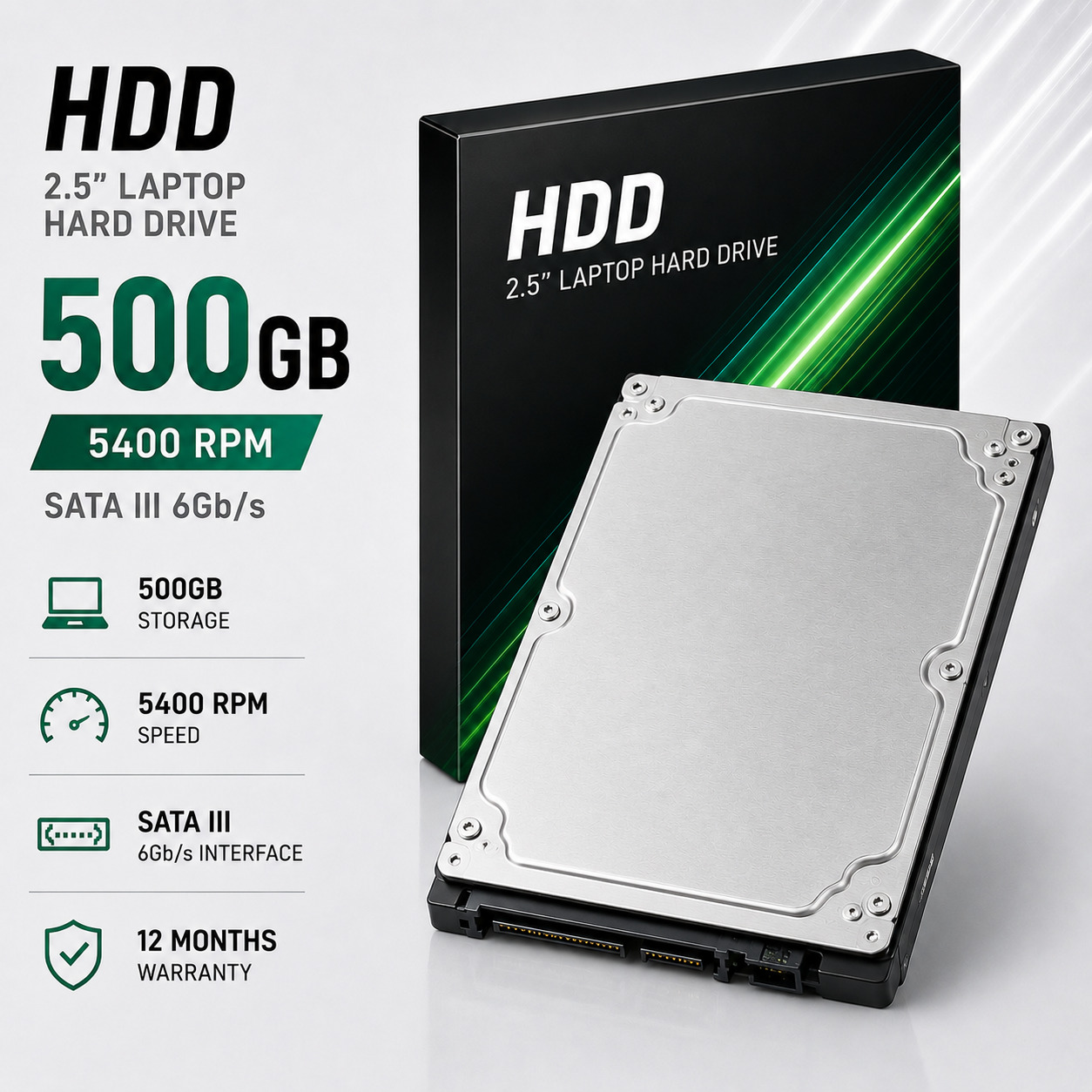 QATTIQ DISK | HDD 500GB 2.5 inch SATA III | noutbuk uchun