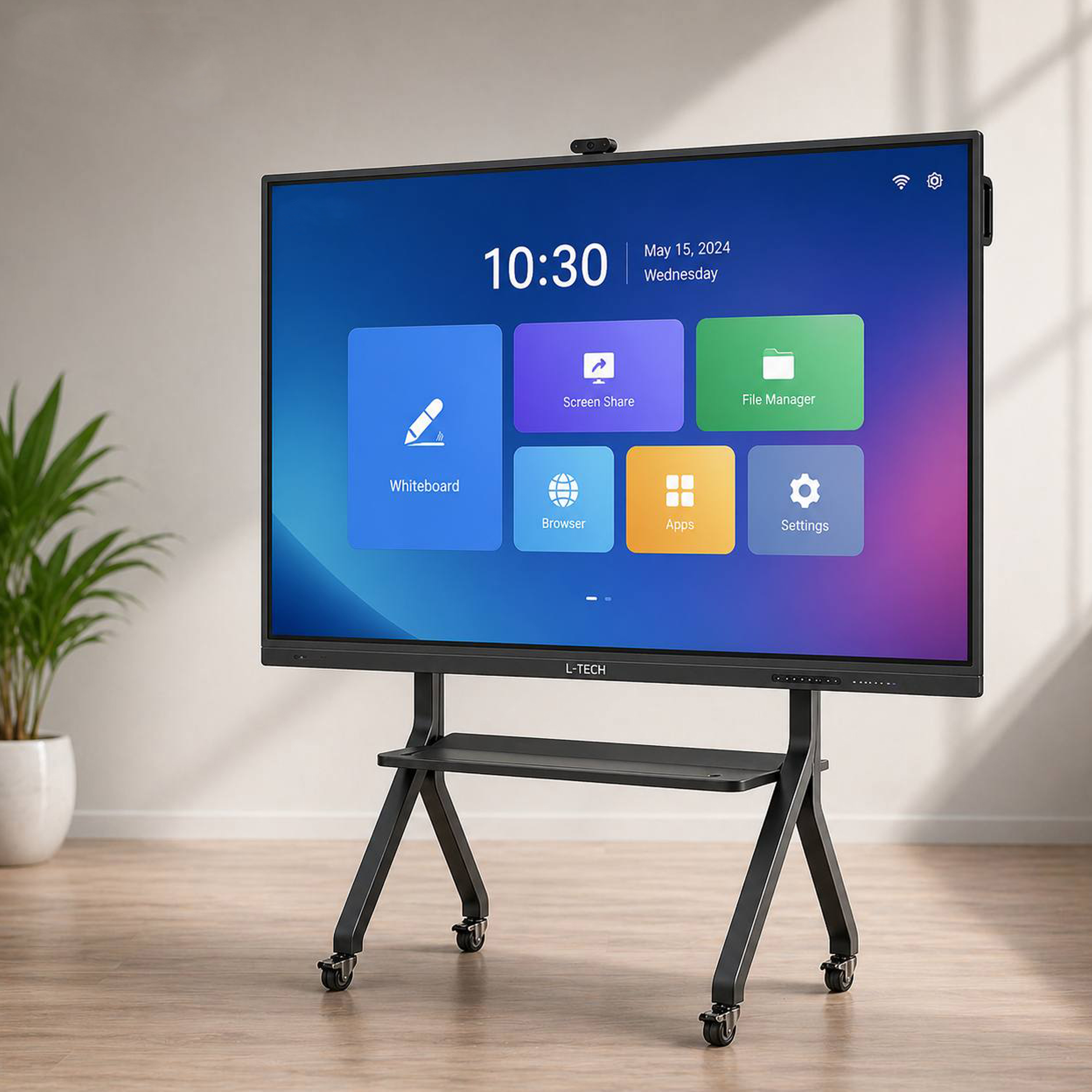 INTERACTIVE PANEL 65 inch – 4K UHD, 2 TOUCH POINTS, Android/Windows, 8GB RAM