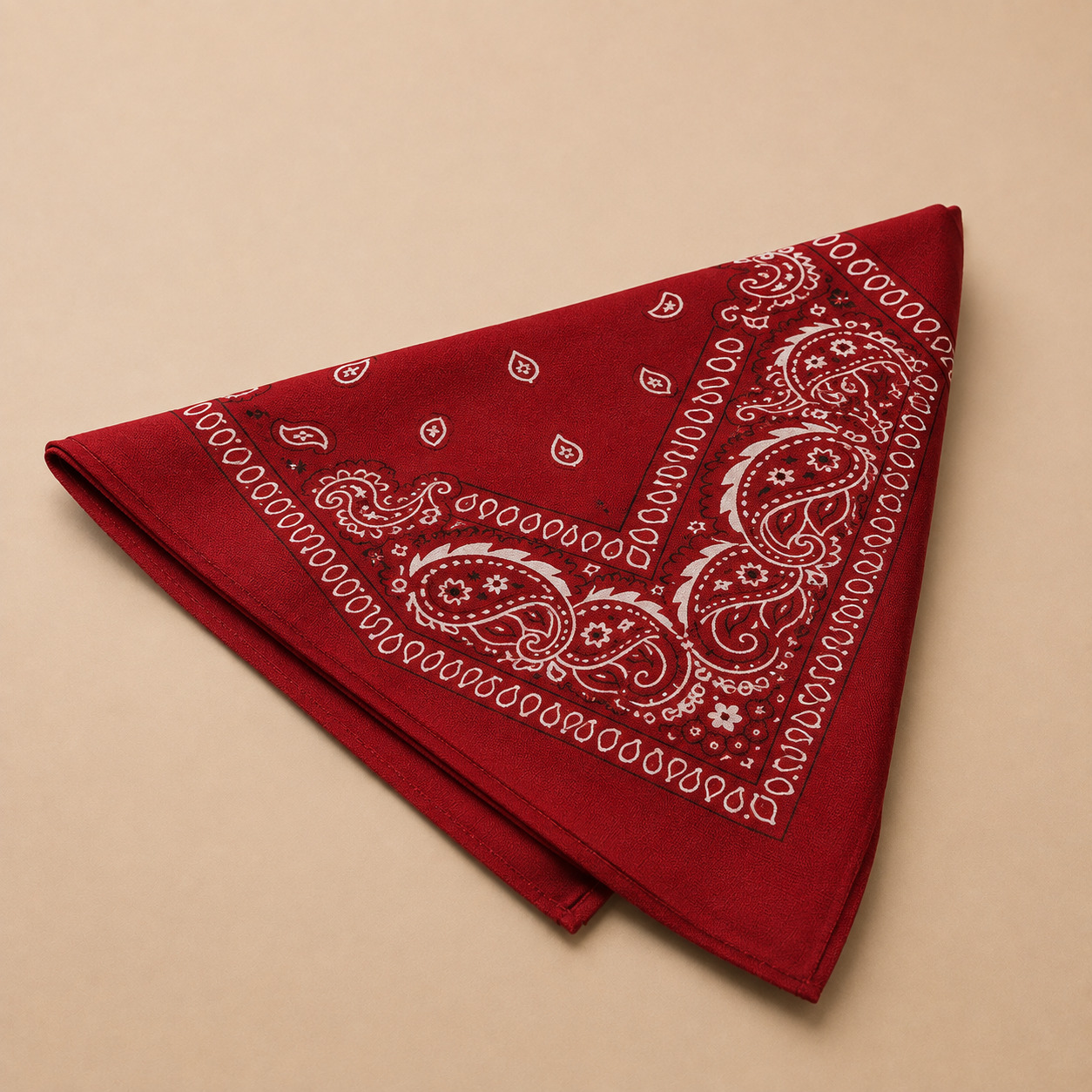Bandana – paxta, klassik naqsh (55×55 sm)