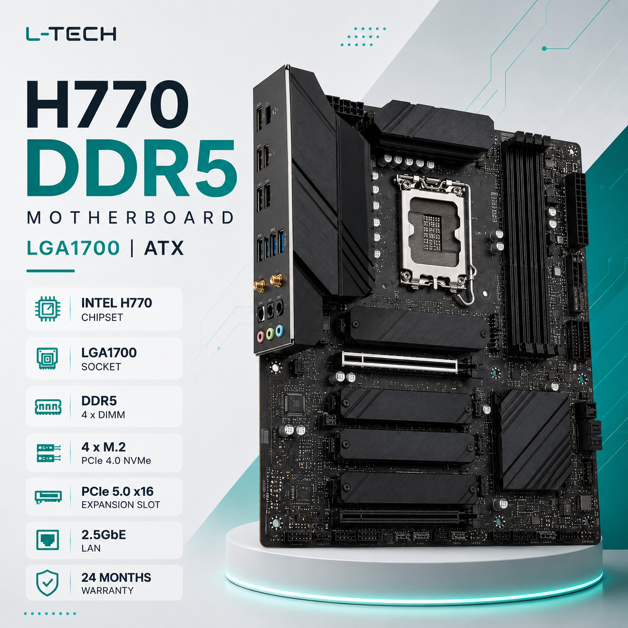L-TECH H770 DDR5 Motherboard | Intel LGA1700 | ATX