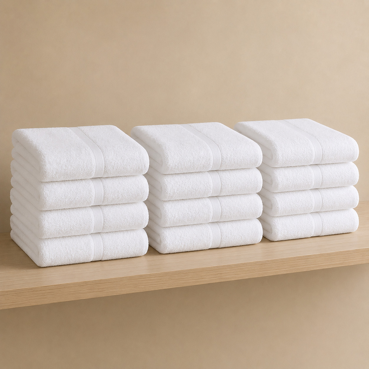 Mehmonxona sochig‘i – hammom, oq, 70×140 sm (12 dona)