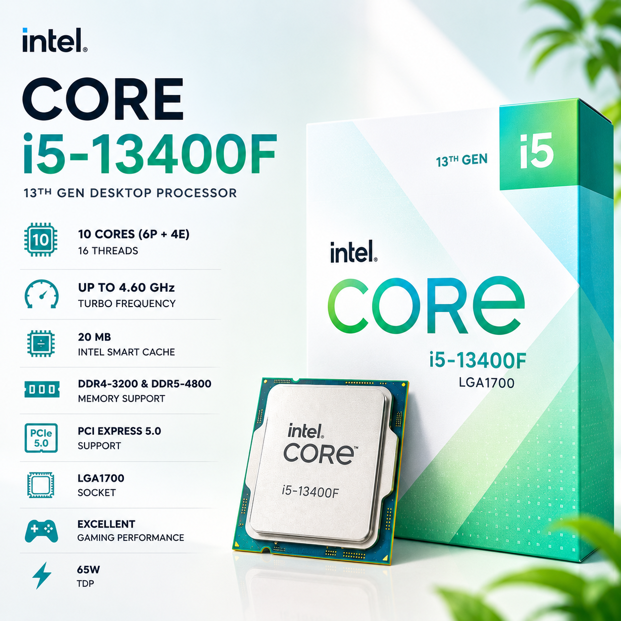 Intel Core i5-13400F Desktop Processor