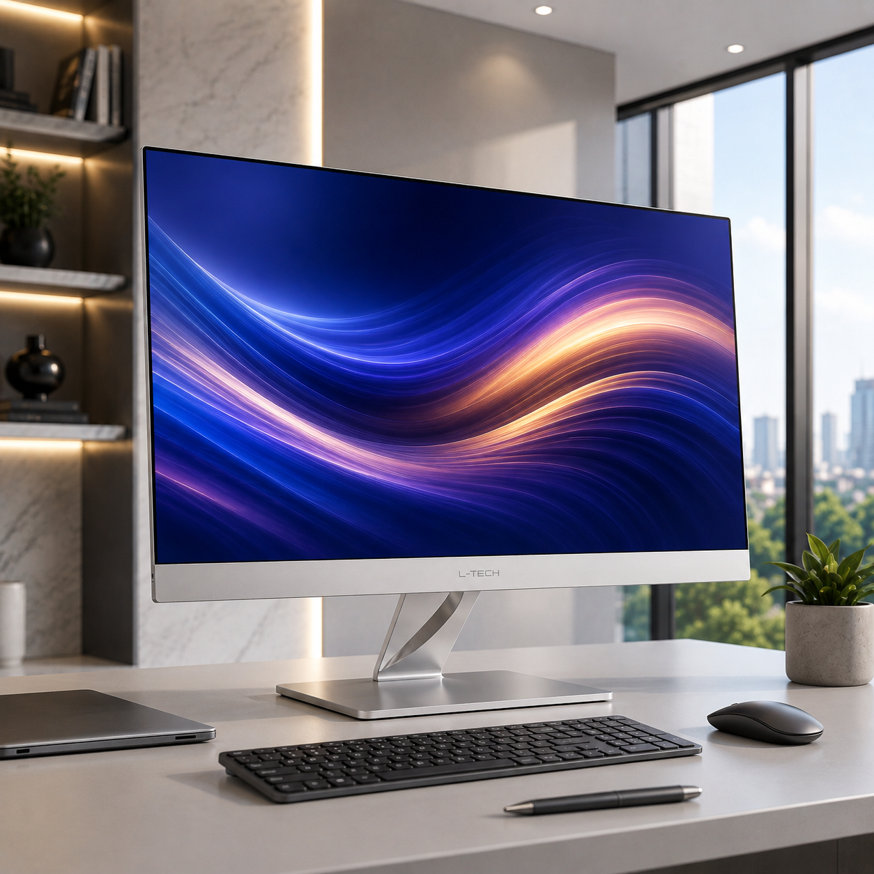 L-TECH Monoblok All-in-One PC 32 inch 4K UHD Intel Core Ultra 7 265 | 64GB RAM | 2TB NVMe SSD