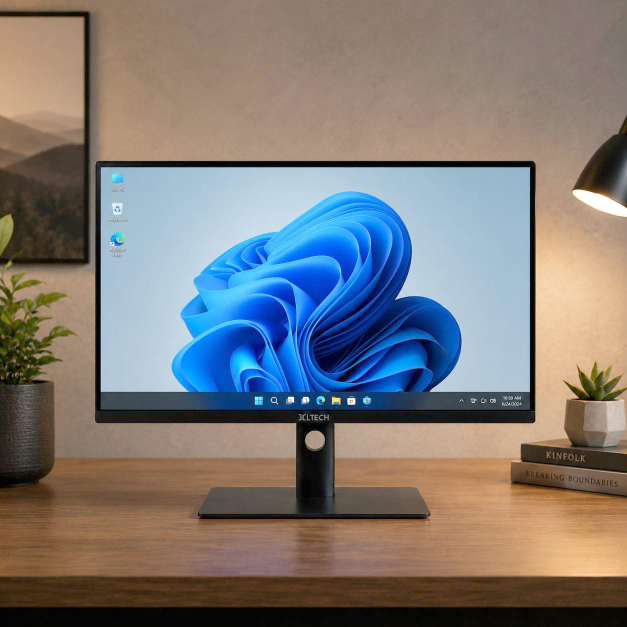 Monitor – 27 inch  Full HD (IPS, 60 Hz, 2×USB, HDMI, karnay, Wide View)