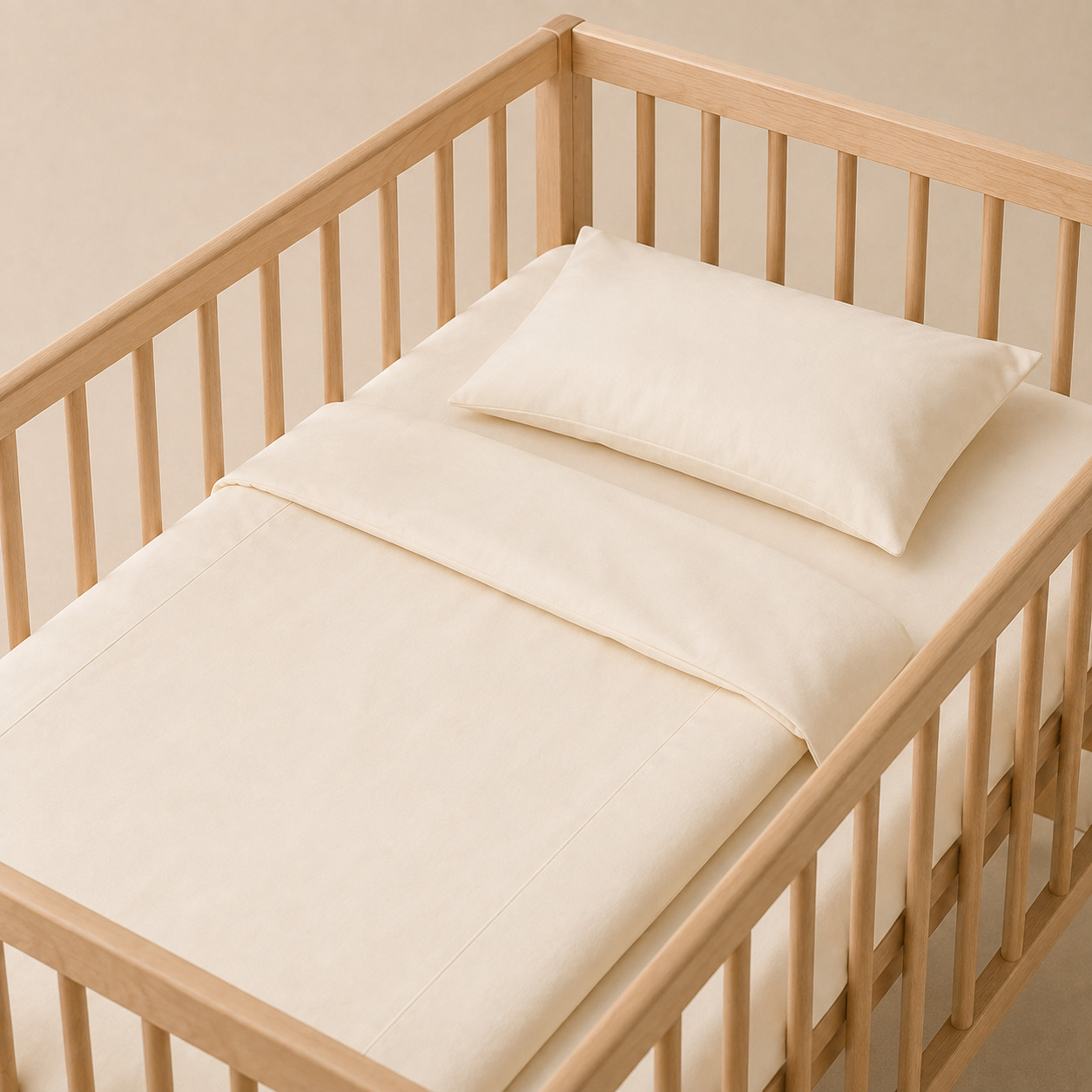 Chaqaloq blyo komplekti – byaz, 3 predmet, sut rangli (120×60 sm)
